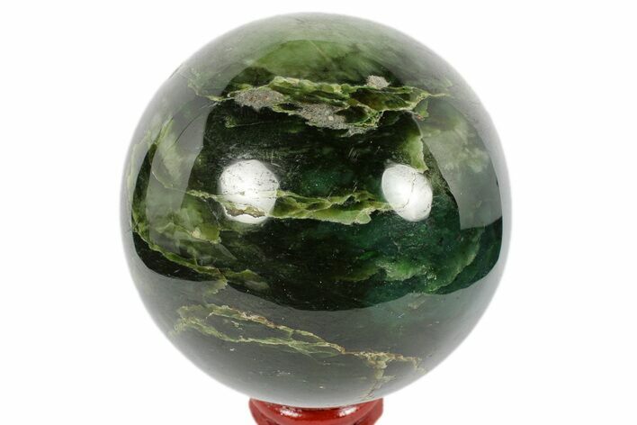 Polished Jade (Nephrite) Sphere - Afghanistan #187932